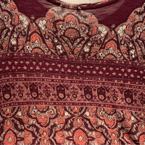 Lucky Brand Exotic Red Pattern, Short Sleeve, Shirt - Picture 8 of 9